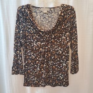 Michael Kors size medium leopard print knit top